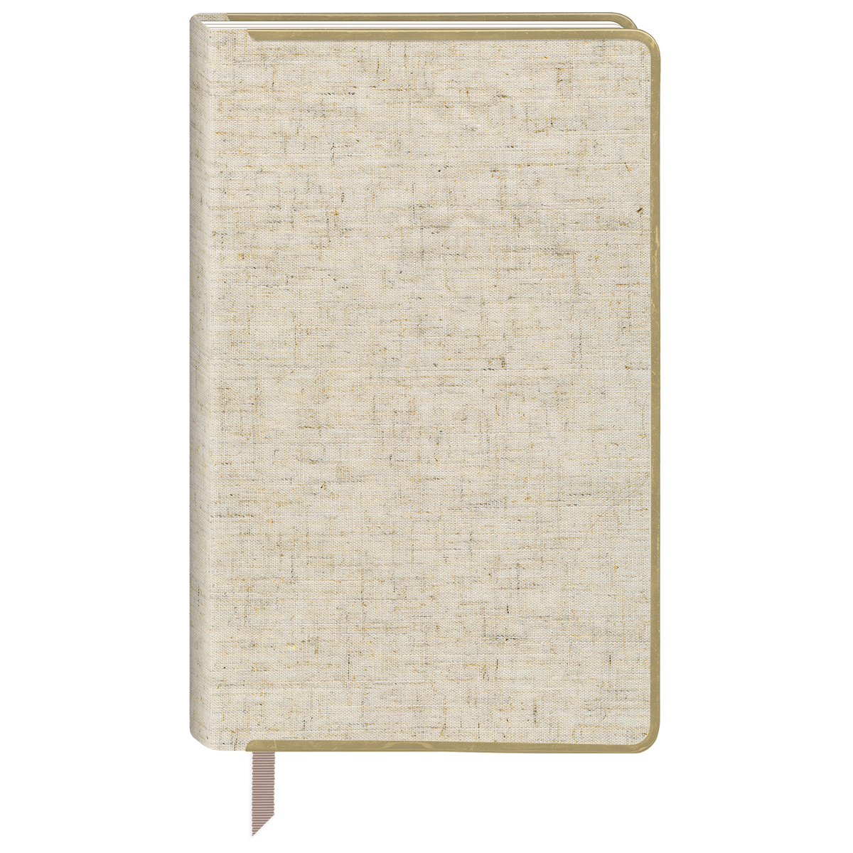 Oatmeal fabric journal for capturing thoughts and dreams.