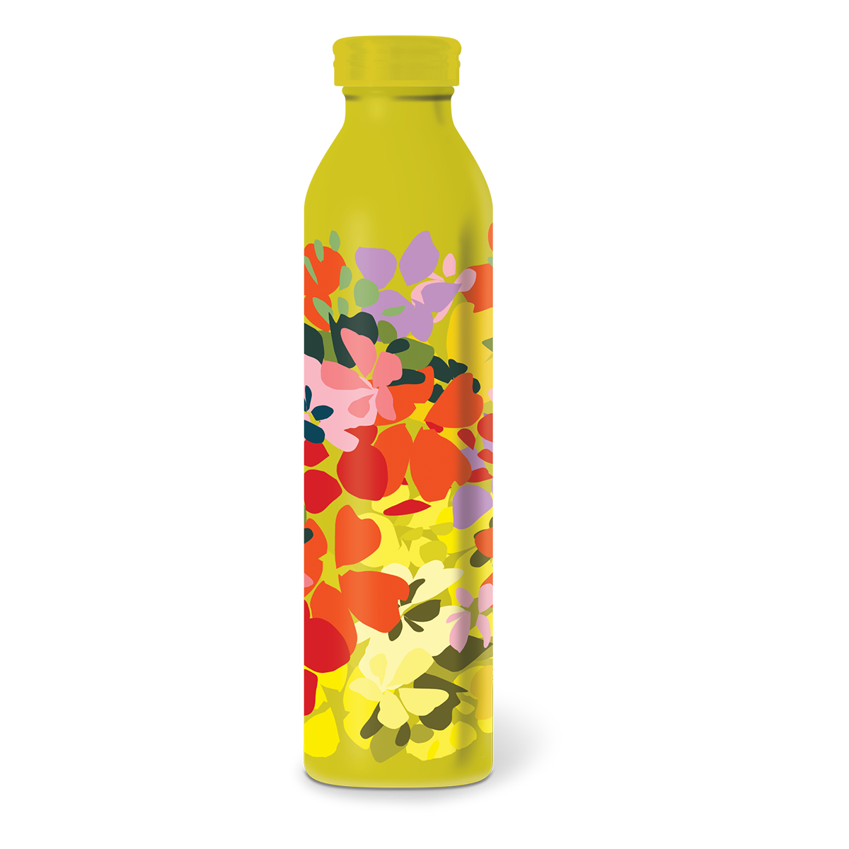 Yellow Floral Water Bottle Product