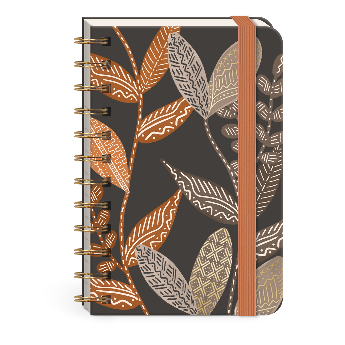 Leaves Spiral Pocket Notebook Product