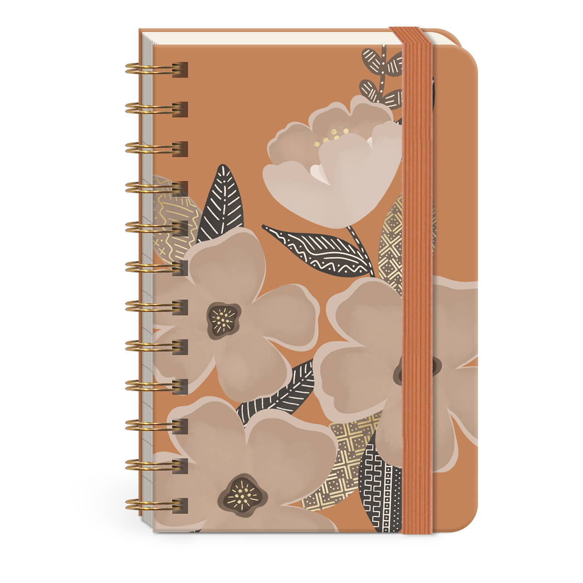 Floral Large Spiral Pocket Notebook Product