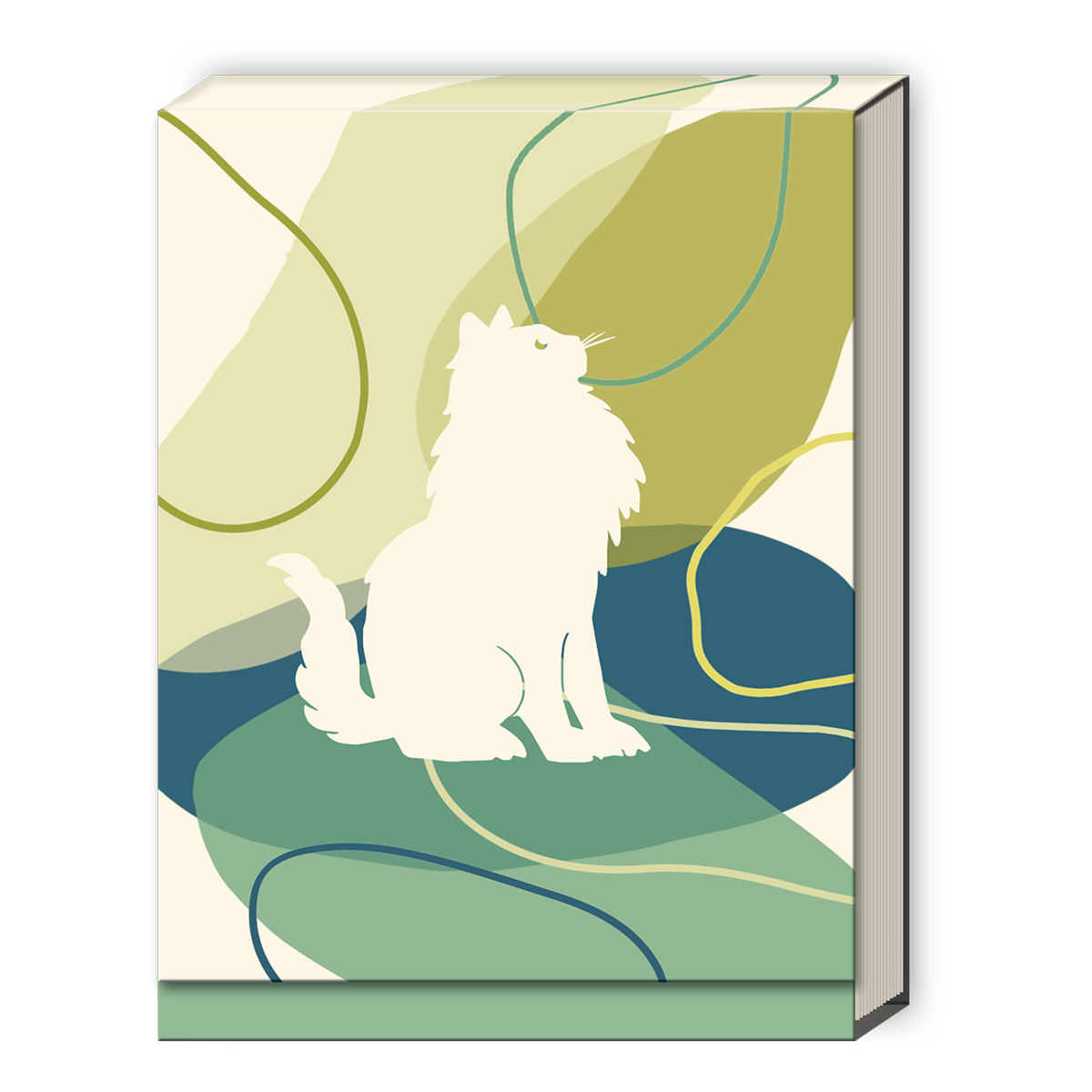 Long Haired Sitting Cat Pocket Notepad Product