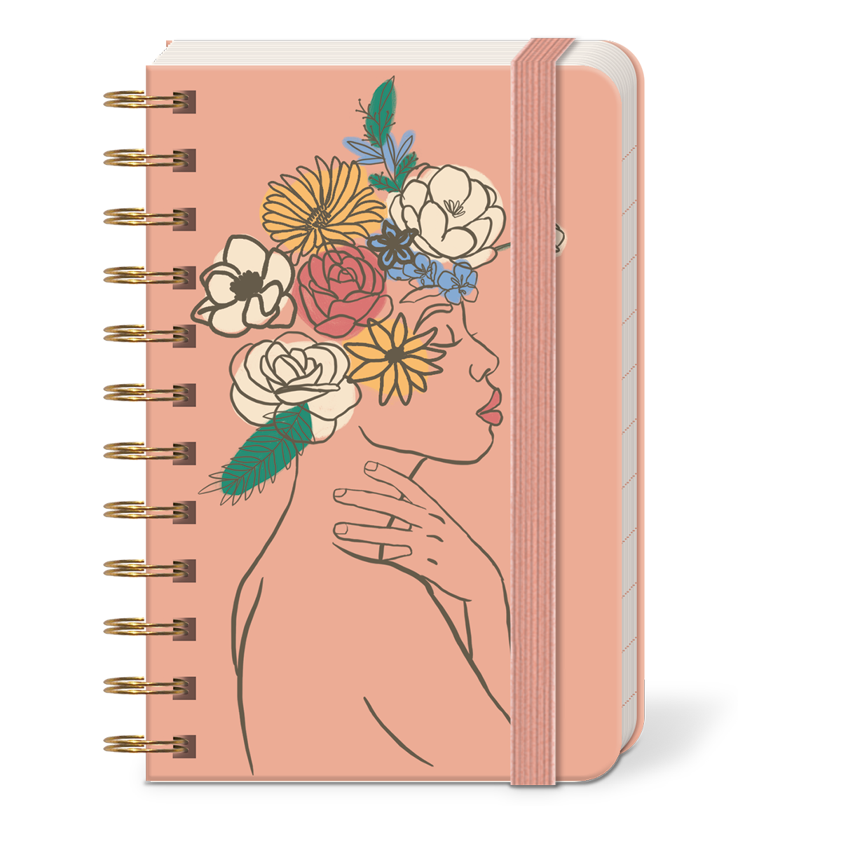 Palms Villa Figure Spiral Pocket Notepad Product
