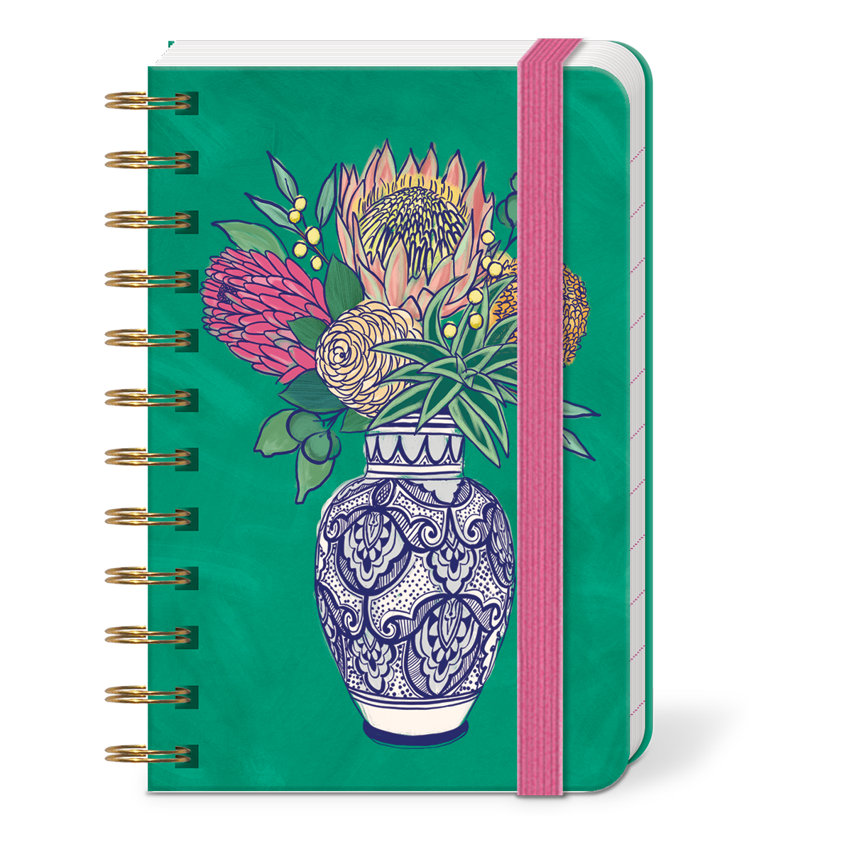 Palms Villa Vase Spiral Pocket Notepad Product